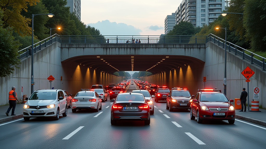 a100 bauarbeiten britz tunnels