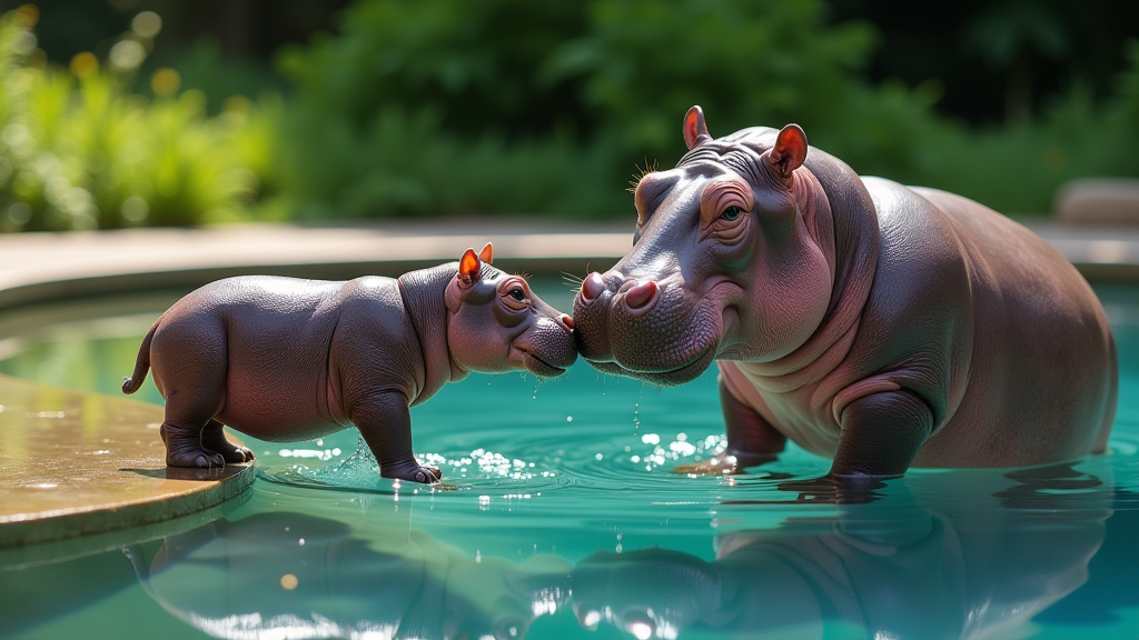 mini hippo tauchversuchen