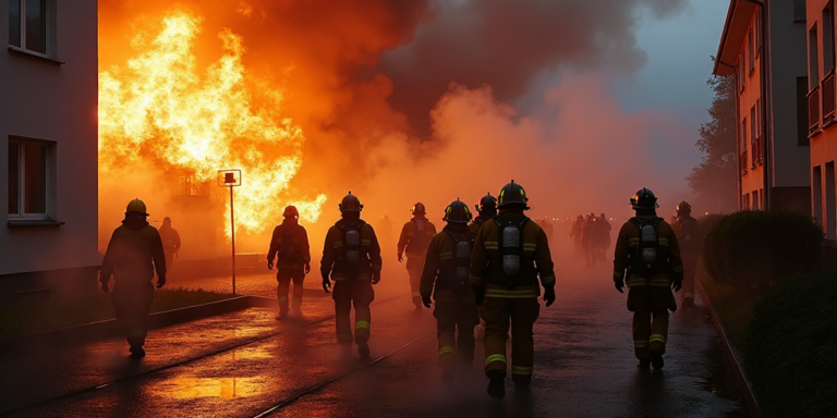 Großeinsatz in Pankow: Feuerwehr verhindert Ausbreiten des Brandes in der Grunowstraße