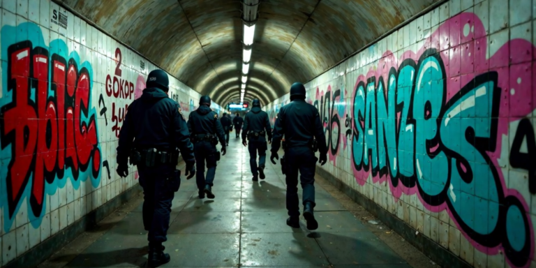 Erfolgreiche Festnahme von Graffiti-Sprühern in Berlin-Westend