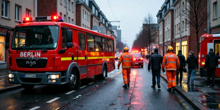 Unfall in Berlin-Marzahn: Zusammenstoß von Reisebus und Straßenbahn fordert 9 Verletzte