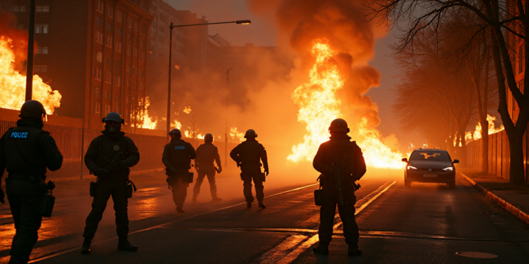 Halloween in Berlin 2024: Pyrotechnik, Festnahmen und brennende Straßen