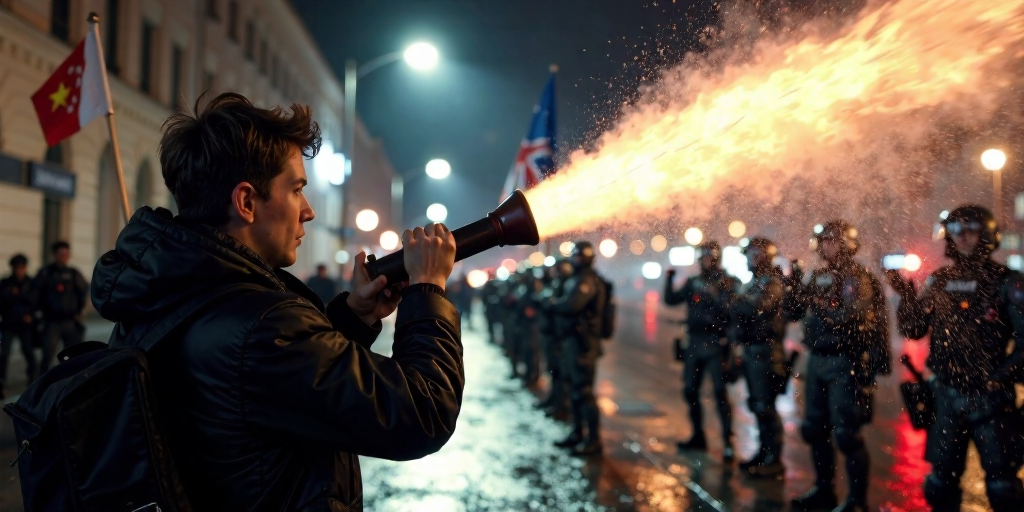 Proteste in Georgien: Wasserwerfer gegen pro-Europa Demonstranten