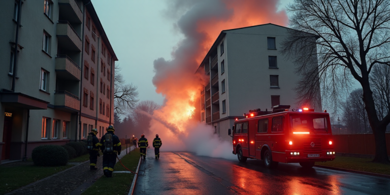 Tragisches Ereignis in Berlin-Hellersdorf: Frau stirbt bei Wohnungsbrand in Lichtenhainer Straße