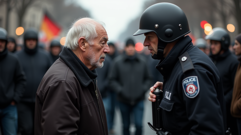 anti corona demo polizisteneinsatz