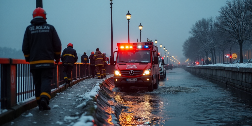 Dramatischer Vorfall auf der Mühlendammbrücke: Person nach Sturz in die Spree in Lebensgefahr