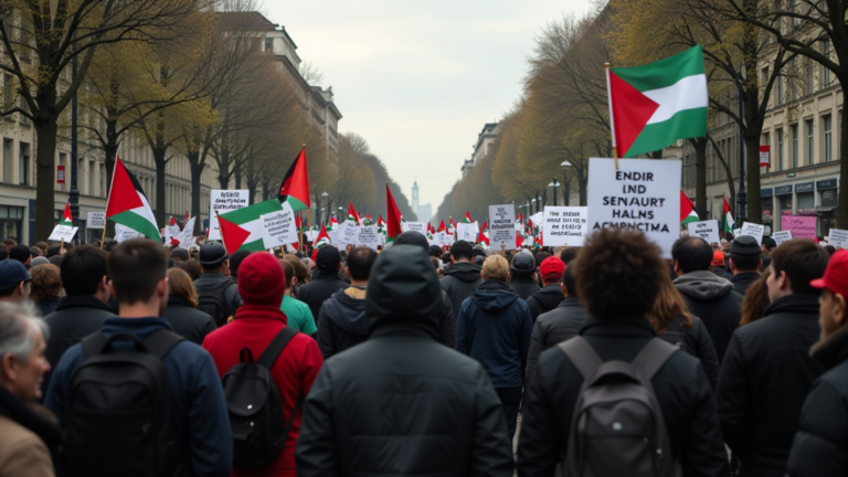 gro demonstration berlin kreuzberg