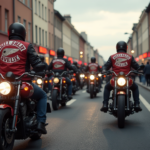 protestieren motorradkorso