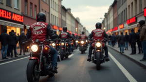 protestieren motorradkorso