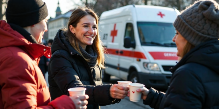 Bezirksbürgermeisterin Kirstin Bauch engagiert sich für den Wärmebus am Breitscheidplatz