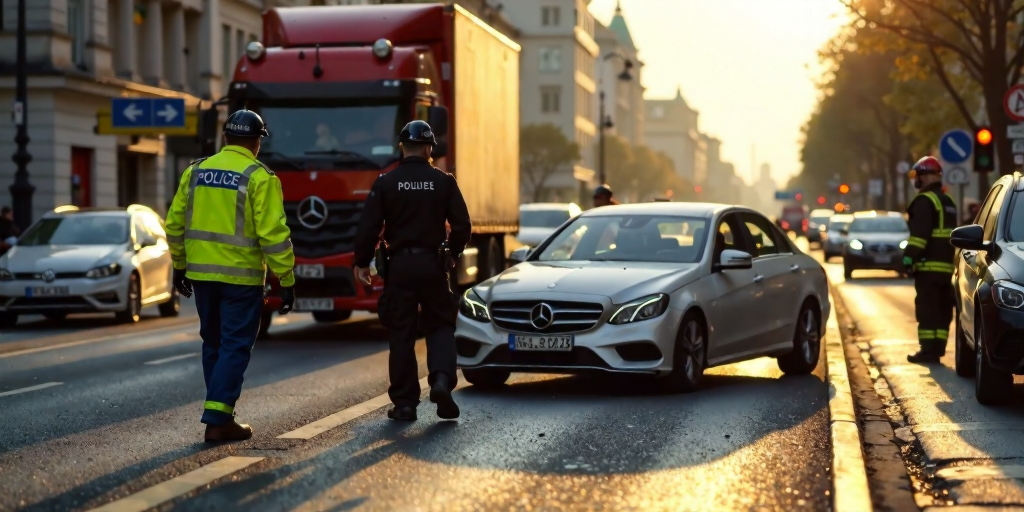 Schwerer Verkehrsunfall am Alexanderplatz: Mindestens zwei Verletzte