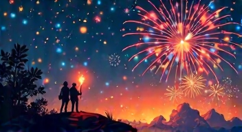 Feuerwerk der Humanität