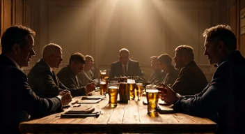 Mein Blick auf Bier und Politik im Bezirksparlament (1/10)