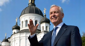 Ein politischer Unterstützer der Moschee