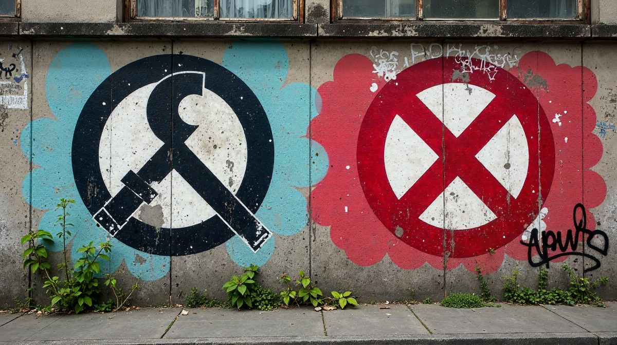 Graffiti in Berlin: Hammer-und-Sichel, Hakenkreuze und die Komplexität des Verbots