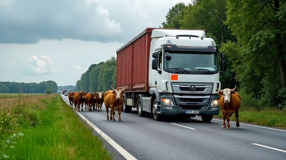 Tierschutz, Verkehrssicherheit und Notfallmanagement: Bullen-Unfall in Gulow