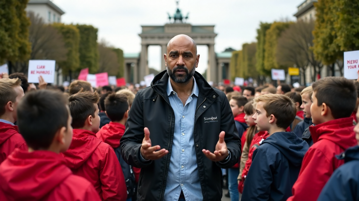 Xavier Naidoo und die Kinder: Mobilisierung, Demonstration, Politik in Berlin